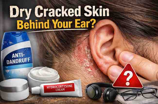 Dry Cracked Skin Behind Your Ear 9 Real Causes Frustration What Actually Brings Relief