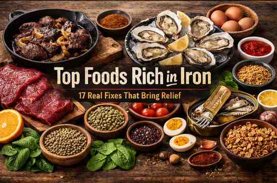 Top Foods Rich in Iron 17 Real Fixes That Finally Bring Relief Without the Guesswork